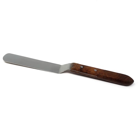 A2Z Scilab Wooden Handle Lab Spatula, 5 Offset Bayonet Blade, 9 Total Length A2Z-ZR-BWHS5